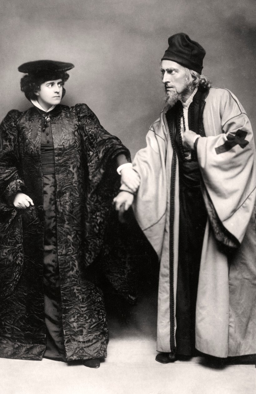Gertrude Elliott ve Johnston Forbes-Robertson, Venedik Taciri, 20. yüzyılın başlarında. by Lizzie Caswall Smith