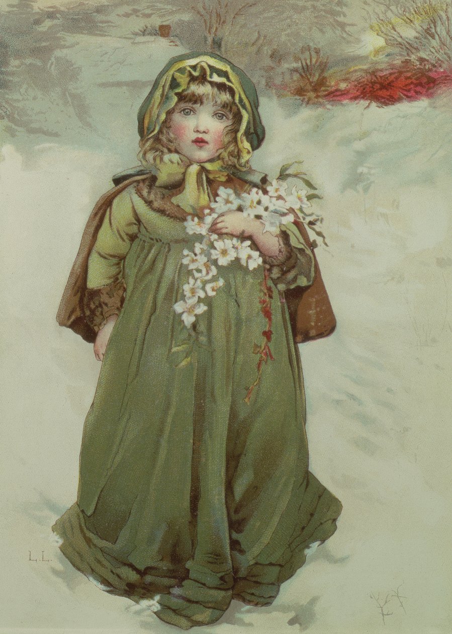 Noel Güllerinden ön kapak, 1880 by Lizzie Mack