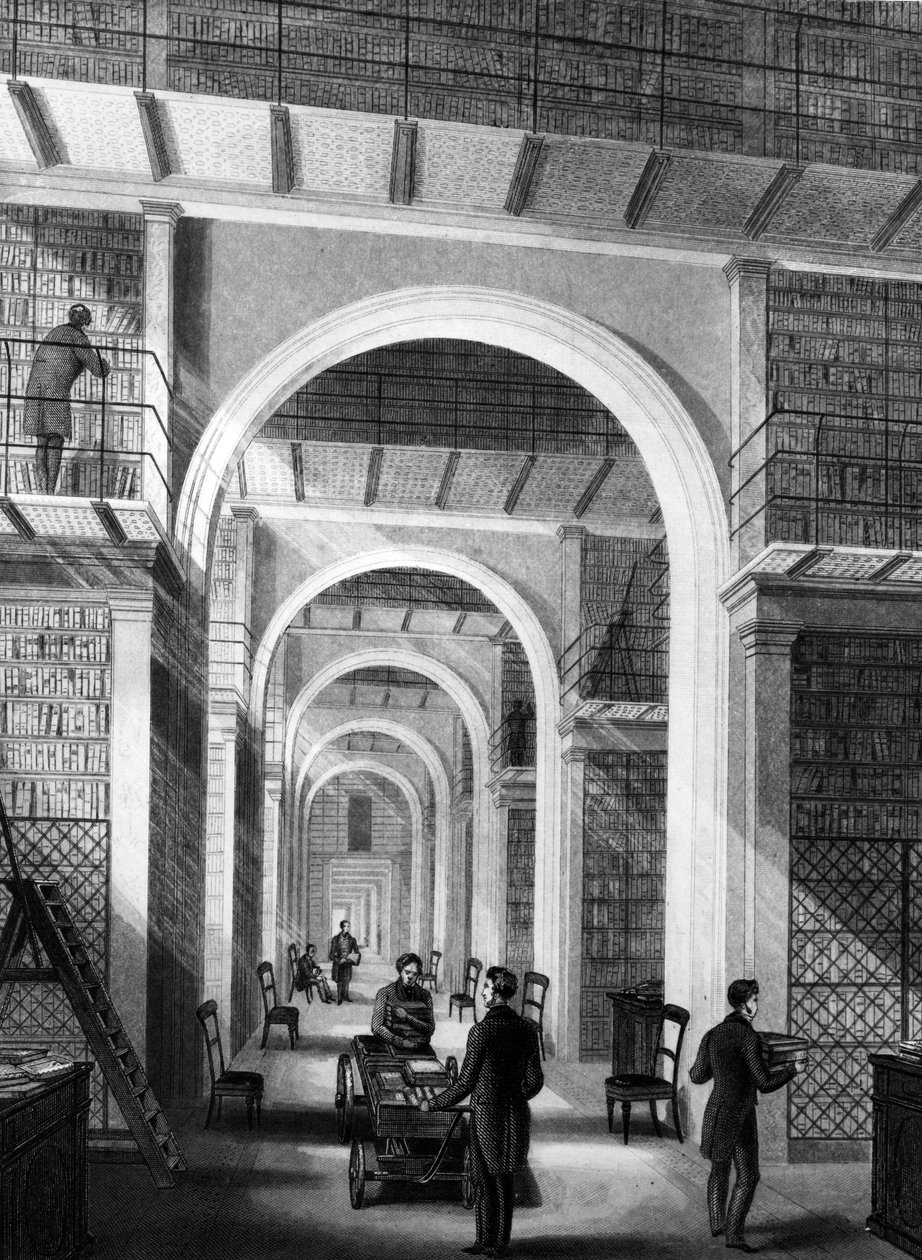 British Museum - Ek Kütüphane, E. Radclyffe tarafından kazınmış, 