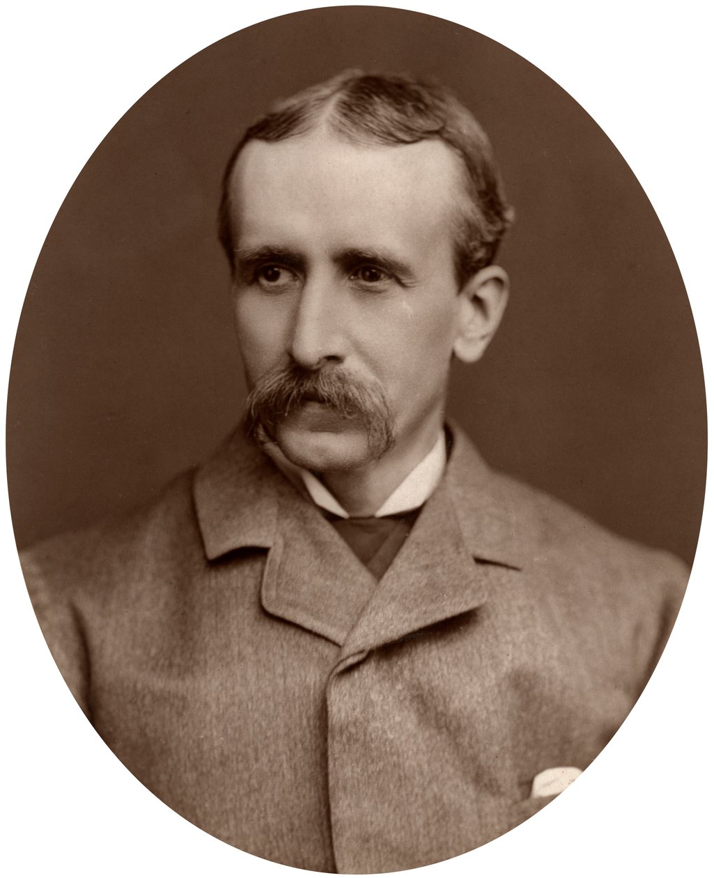 Briton Riviere, sanatçı ve Kraliyet Akademisyeni, 1882. by Lock and Whitfield