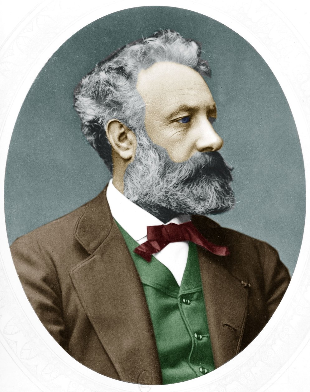 Jules Verne (1828-1905) Fransız romancı, 1877'de burada by Lock and Whitfield