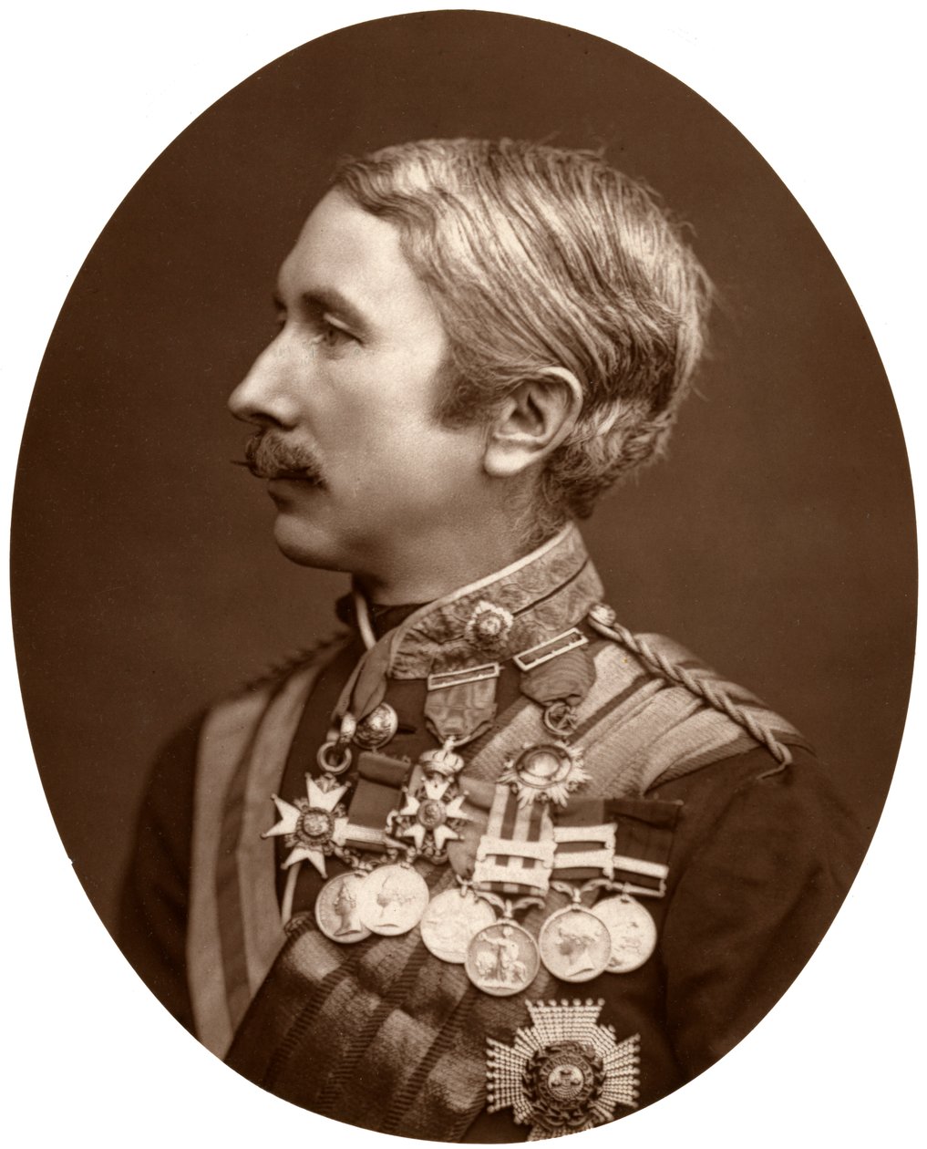 Tümgeneral Sir Garnet Wolseley, KKB, İngiliz askeri, 1876. by Lock and Whitfield