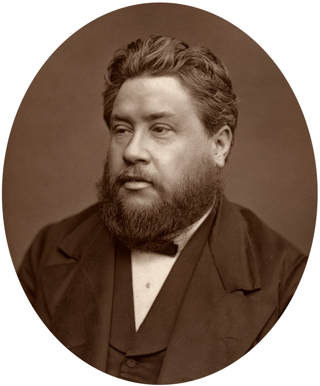 Muhterem Charles Haddon Spurgeon, Metropolitan Tabernacle papazı, 1880. by Lock and Whitfield