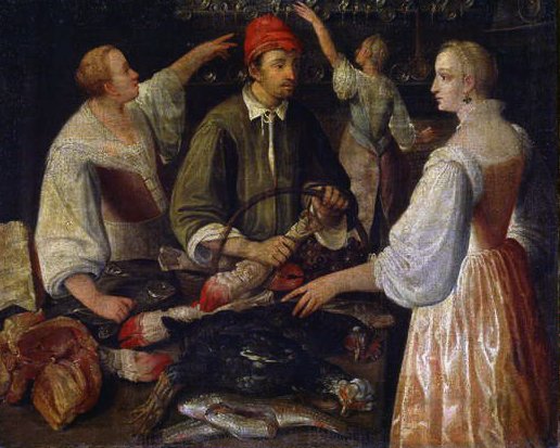 Mağaza İçi (tuval üzerine yağlı boya) by Lodewijk Toeput