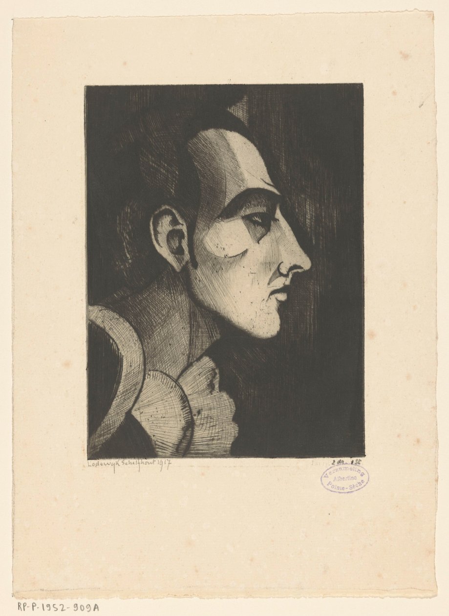 Pierrot I (orijinal başlık) by Lodewijk Schelfhout (signed by artist)