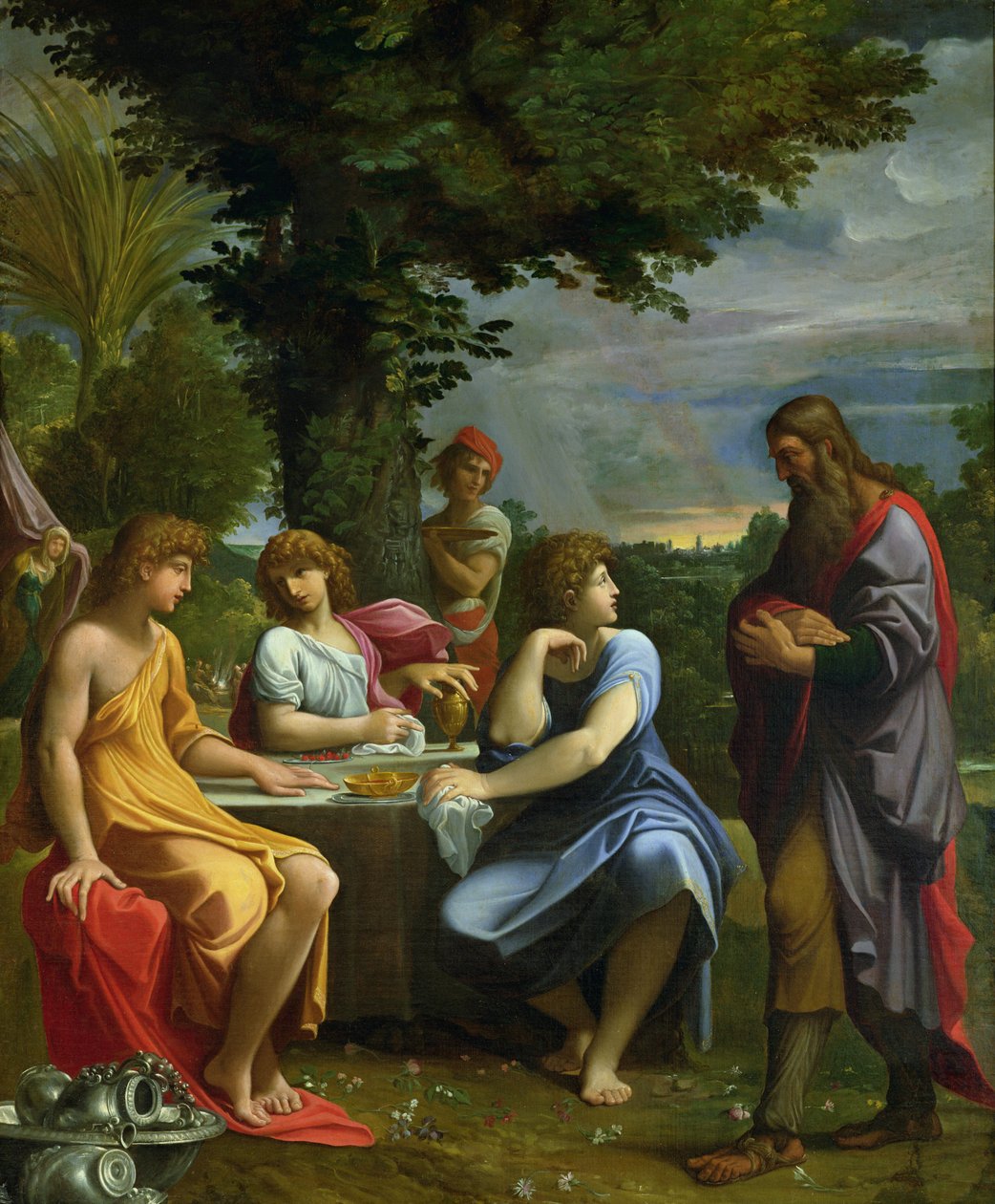 İbrahim ve Üç Melek by Lodovico Carracci