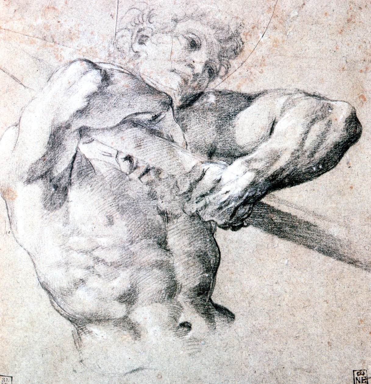 Bir Figürün Çalışması, c1575-1619 by Lodovico Carracci