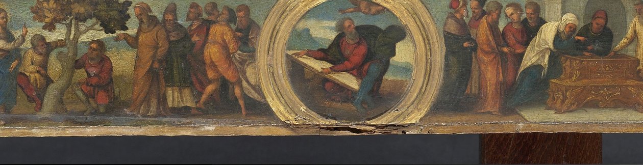Musa ve Yasa Levhaları, Kurumuş İncir Ağacının Laneti ve Dul Kadının Akarları by Lodovico Mazzolino