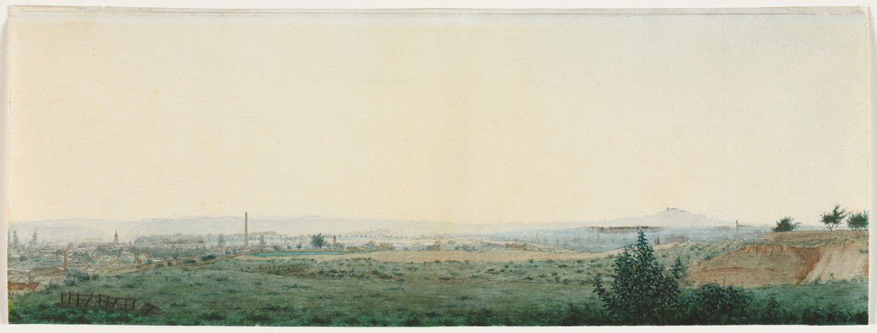 Paris Yakınında Manzara, c. 1860. by Léon Bonvin