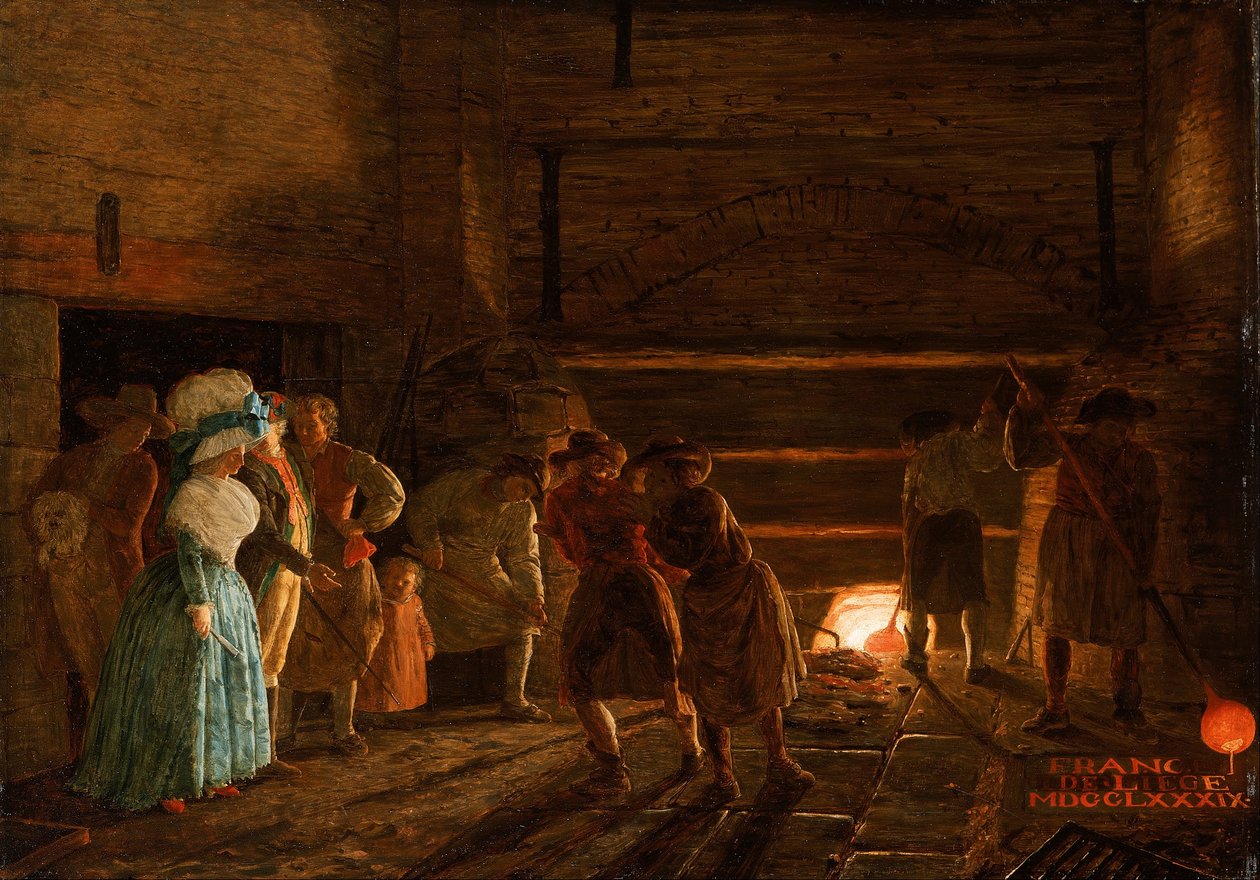 Bir Dökümhanenin İçi by Léonard Defrance