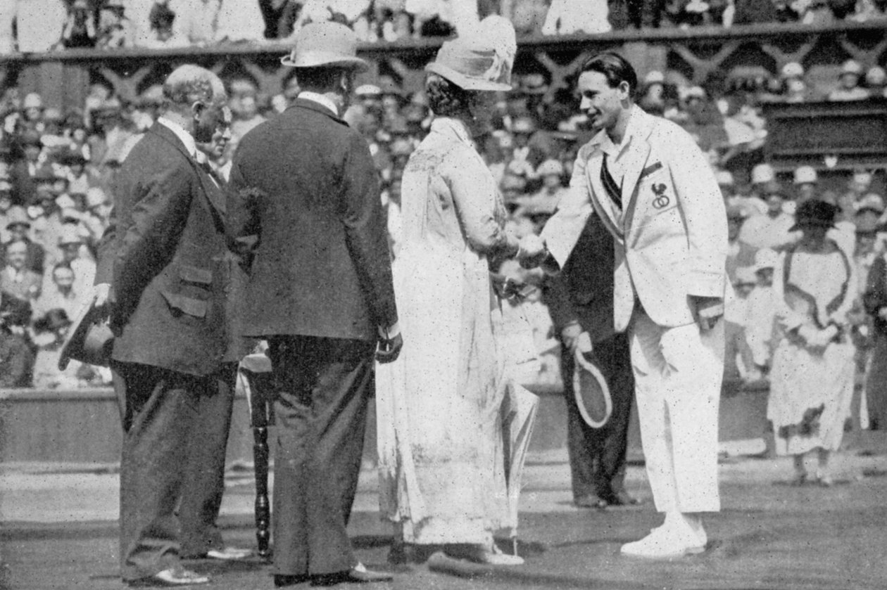Jean Borotra madalyasını Queen Mary