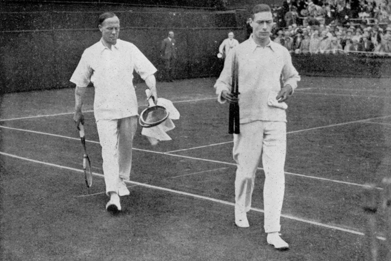 York Dükü ve çiftler ortağı Wing Commander Sir Louis Greig, Wimbledon 1926 by London News Agency