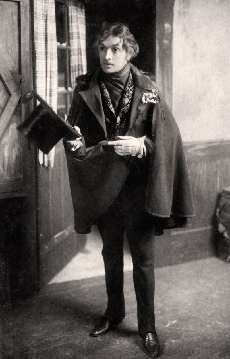 John Martin-Harvey 1863-1944, İngiliz aktör, 20. yüzyılın başlarında. by London Stereoscopic and Photographic Co