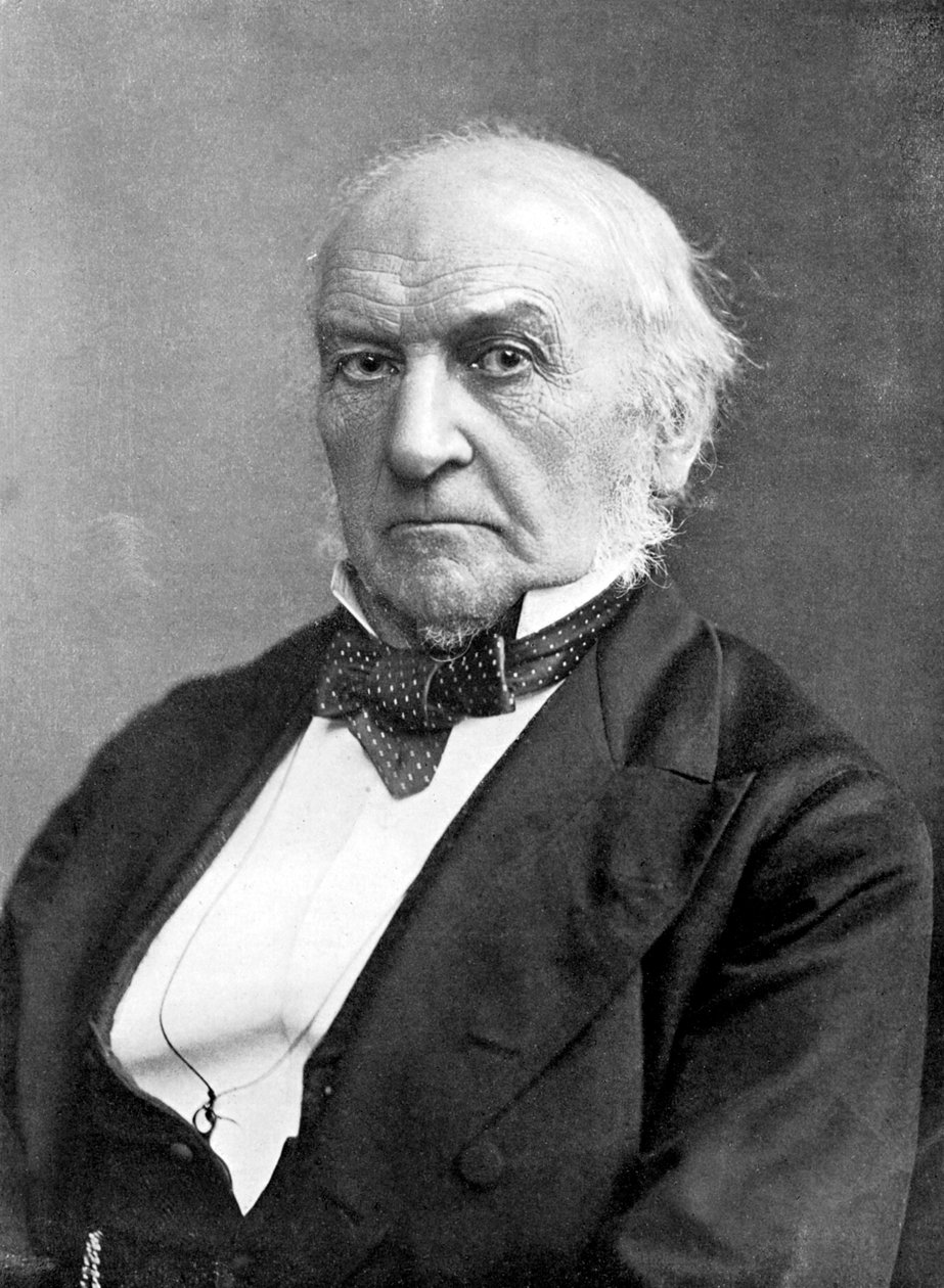 William Ewart Gladstone, 19. yüzyıl İngiliz Liberal devlet adamı ve başbakanı, c1905. by London Stereoscopic and Photographic Co