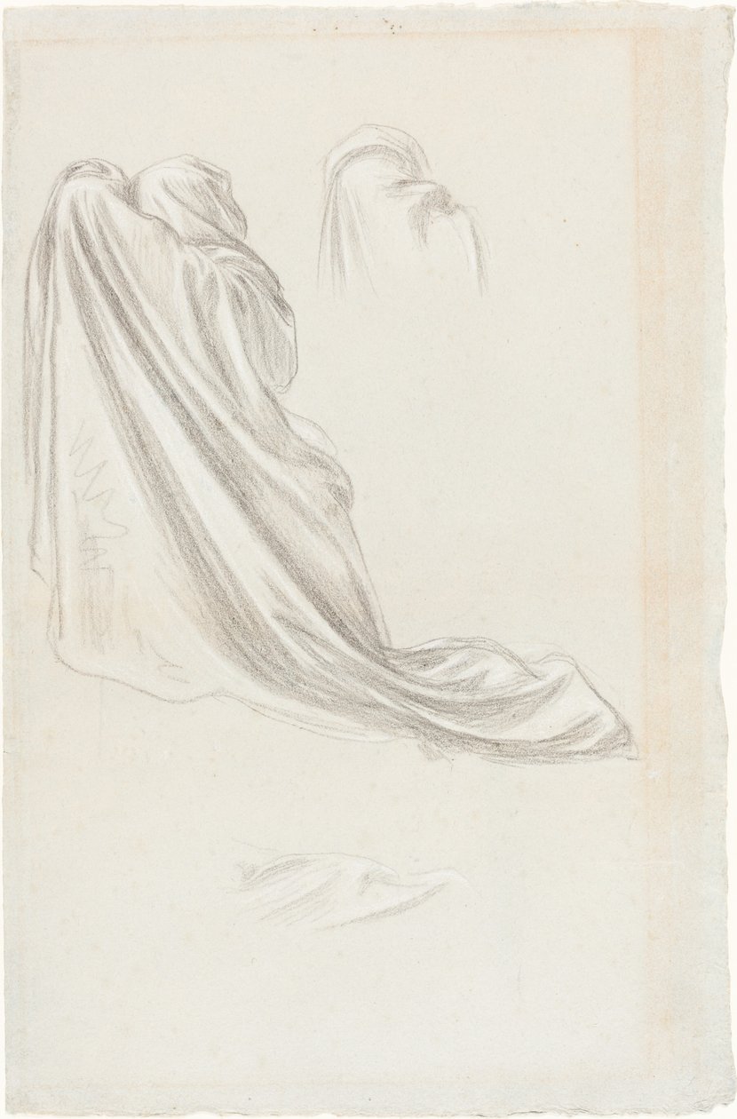 "Bilge ve Aptal Bakireler" için Çalışma by Lord Leighton Frederic