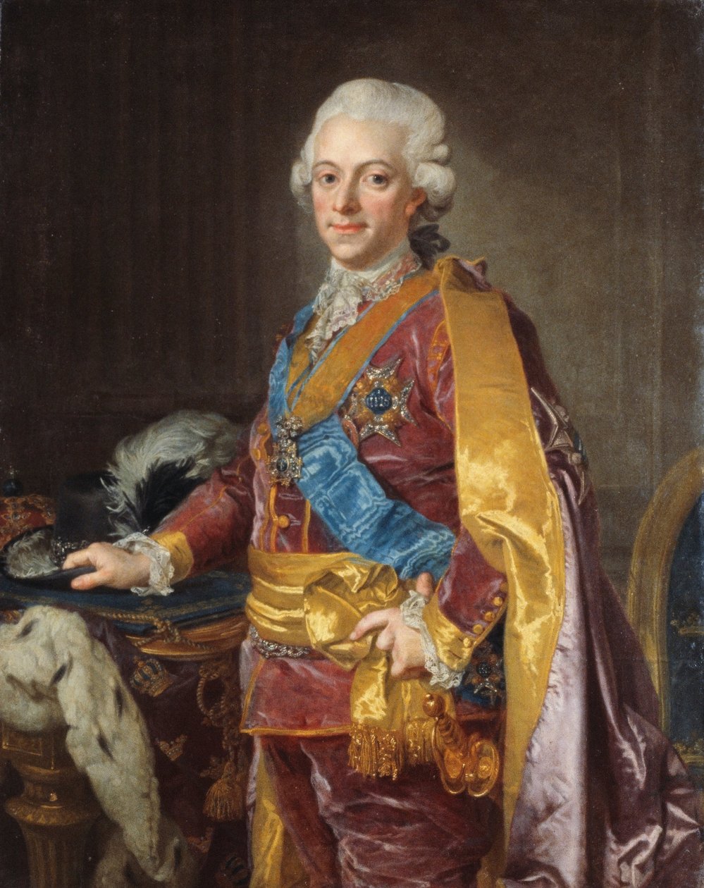 Gustav III, İsveç Kralı 1772-1792 by Lorens the Younger Pasch
