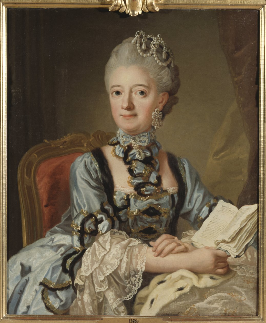 Louise Ulrique de Prusse, reine de Suede et Finlande - Prusya Louisa Ulrika (1720-1782), İsveç Kraliçesi, Pasch, Lorenz, Genç (1733-1805) tarafından portresi. Tuval üzerine yağlıboya by Lorens the Younger Pasch