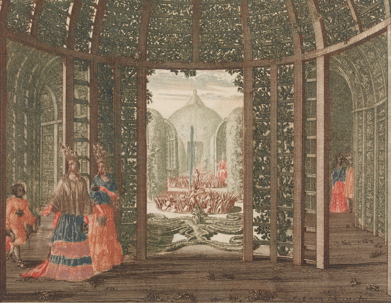 Yeşil Kraliçe'nin Kabinesi', içinde: Tooneel Der Voornaamste Nederlands Huizen, En Lust Hove..., nd. by Lorenz Scherm