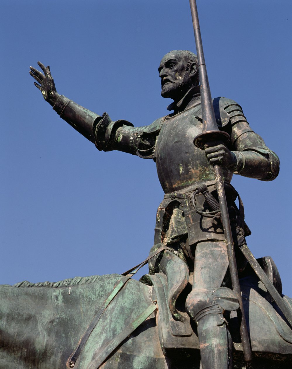 Don Kişot, Miguel de Cervantes anıtından (1547-1616) 1927 (bronz) (detay) by Lorenzo Coullaut Valera