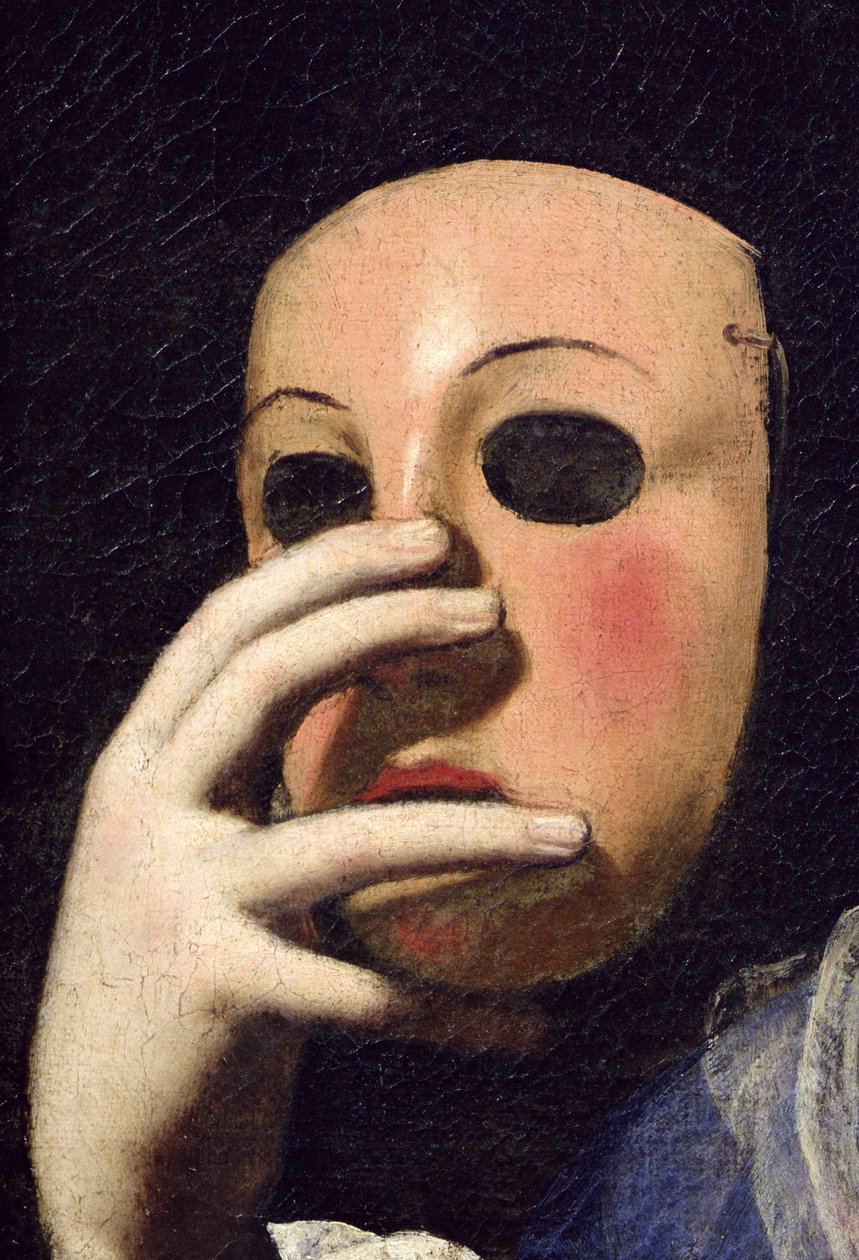 Maskeli Kadın (154158 detayı) by Lorenzo Lippi