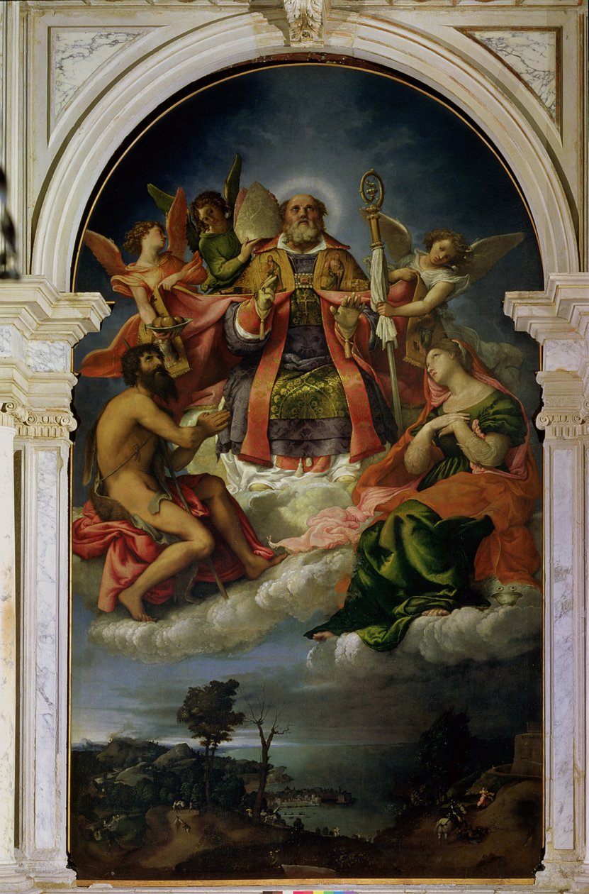 Aziz Nikolaos, Azizlerle Zaferde by Lorenzo Lotto
