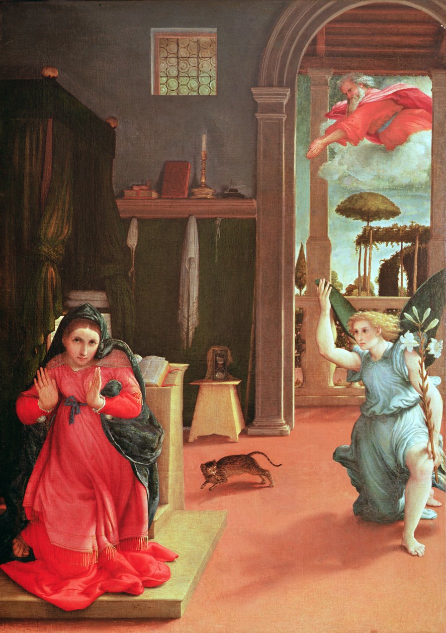 Müjde, c.1534-35 by Lorenzo Lotto
