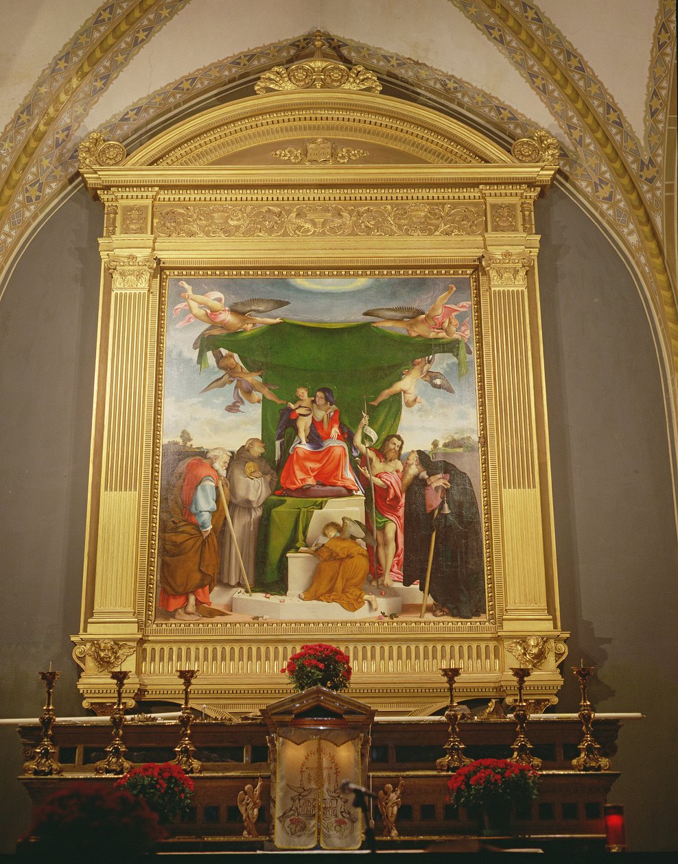 Bakire ve Çocuk, Azizlerle Enthroned, 1521 by Lorenzo Lotto