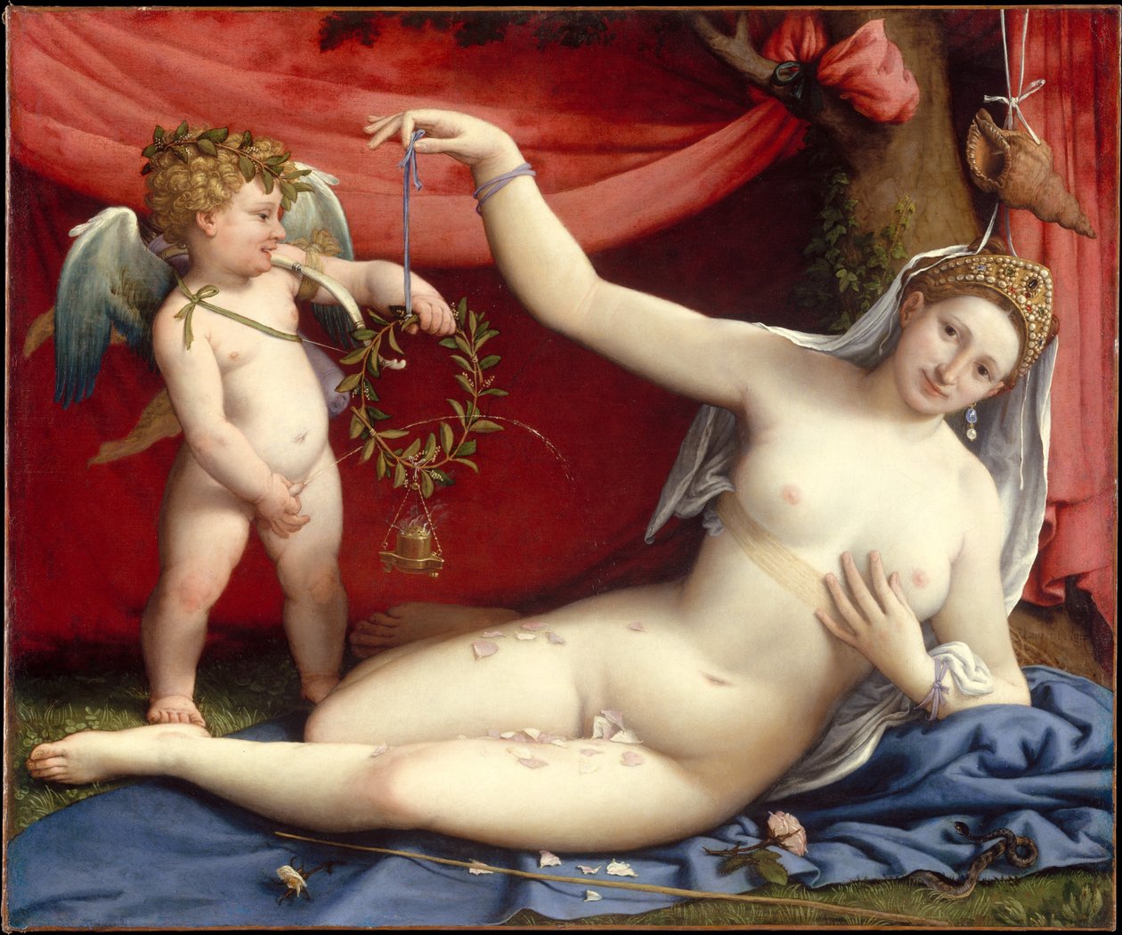Venüs ve Aşk Tanrısı Venüs ve Aşk Tanrısı by Lorenzo Lotto