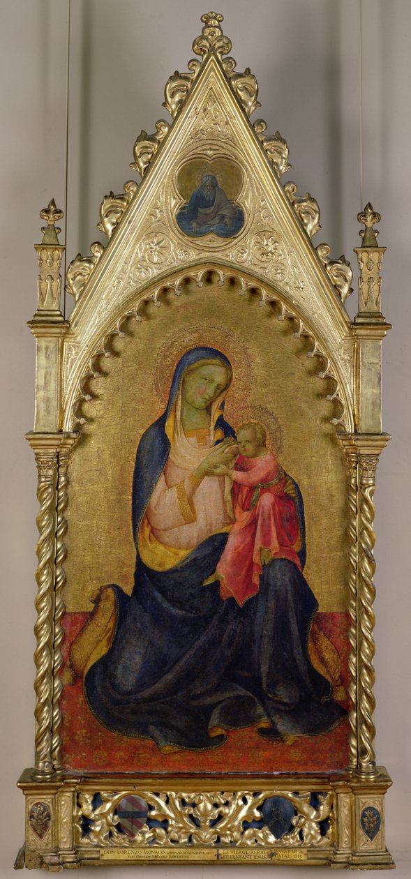 Bakire ve Çocuk (panelde öfke) by Lorenzo Monaco