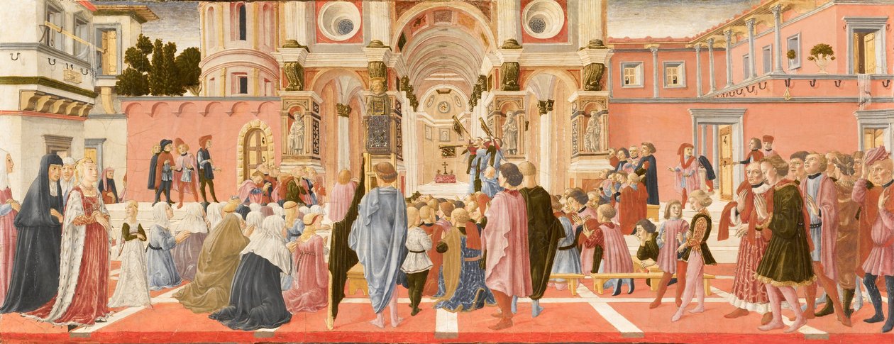 Aziz Bernardino Vaazı by Lorenzo di Pietro Vecchietta