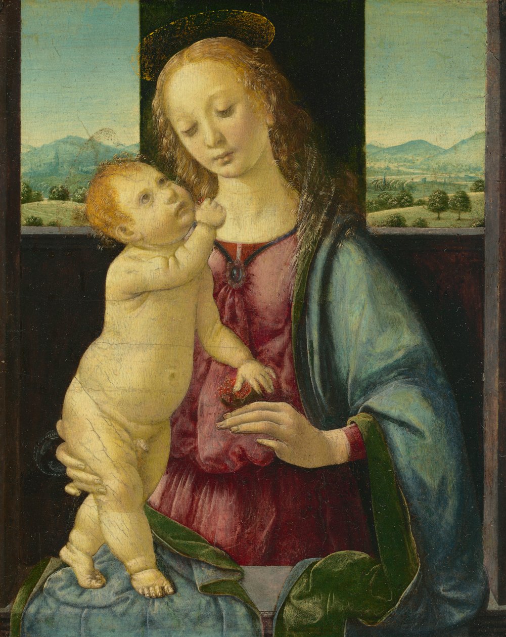 Madonna ve Narlı Çocuk, 1475-80 by Lorenzo di Credi