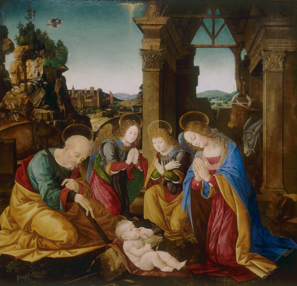 Çocuğun hayranlığı by Lorenzo di school of Credi