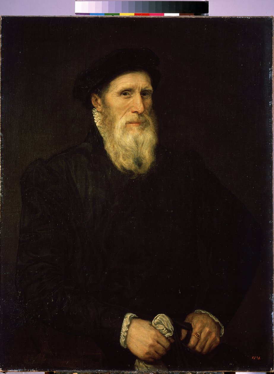 ""Yaşlı bir adamın portresi" (Yaşlı bir adamın portresi) Lorenzo Lotto