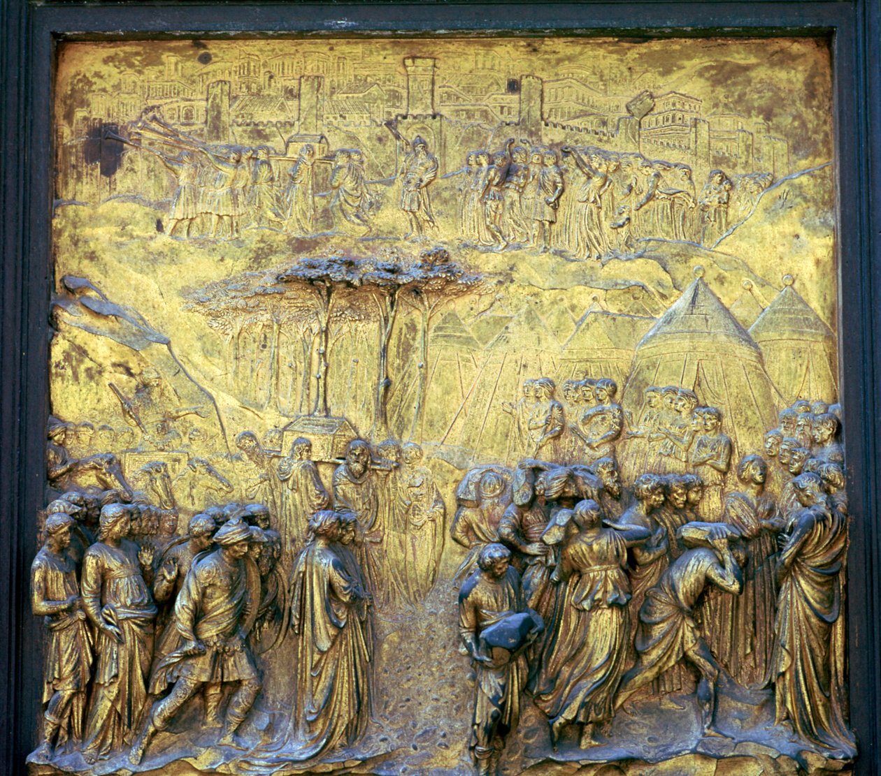 Vaftizhanedeki Cennet Kapılarından Detay, 15. Yüzyıl by Lorenzo Ghiberti