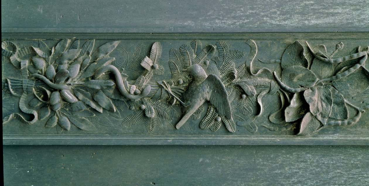 Heykel çerçevesi, kuzey kapısının detayı. Düşük kabartma bronz by Lorenzo Ghiberti