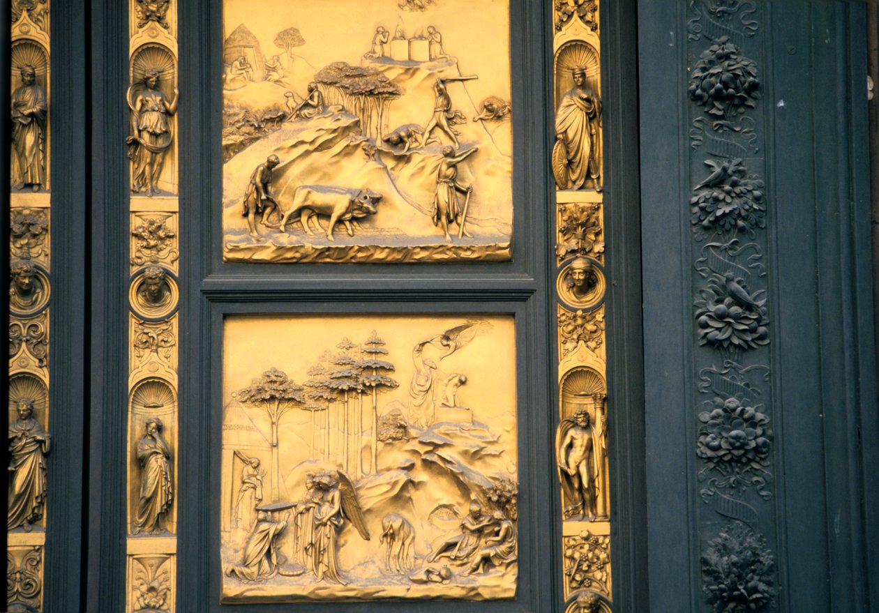 Cennetin Kapıları, Vaftizhane, Floransa, İtalya, 1425-1452 by Lorenzo Ghiberti