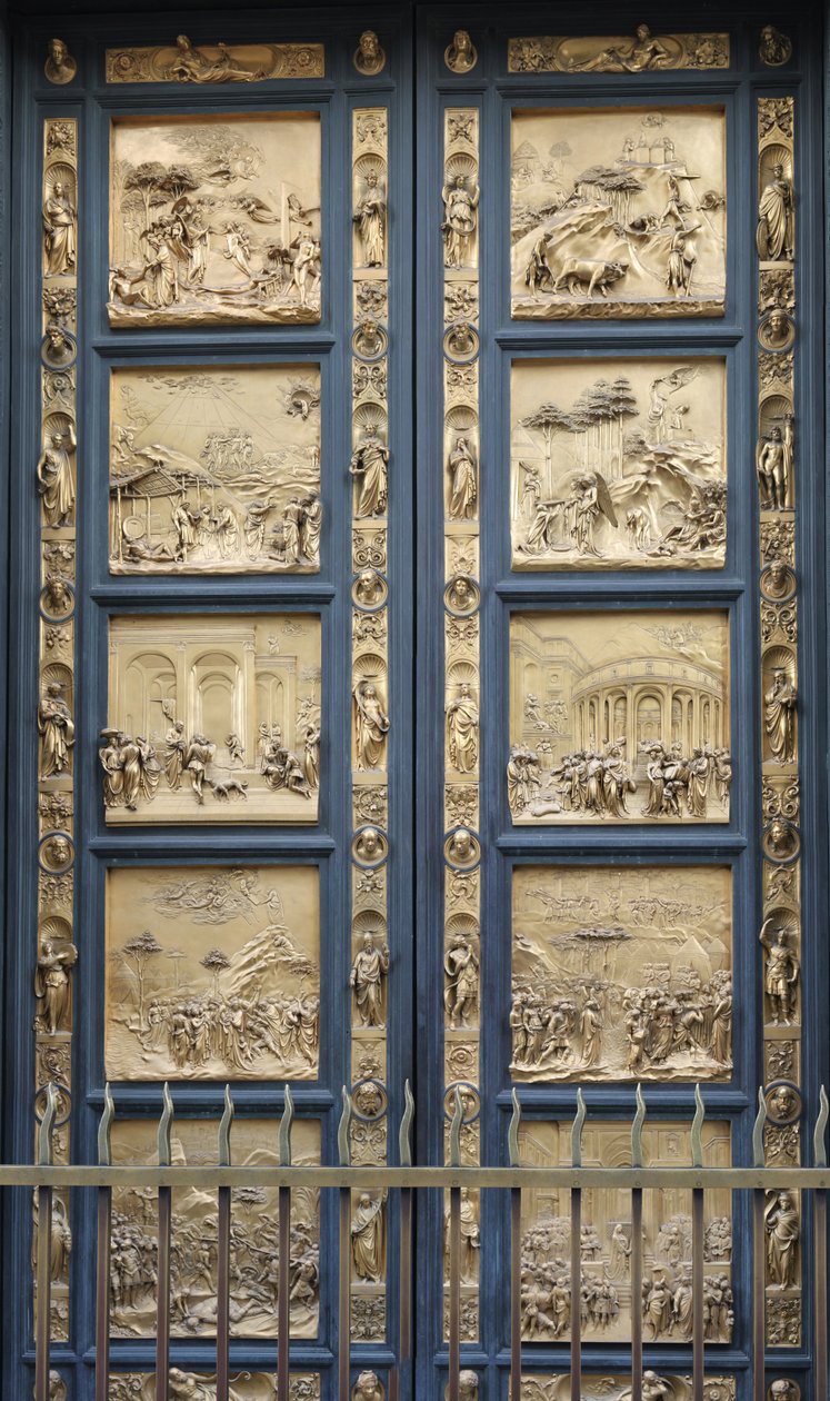 Floransa Vaftizhanesinde Cennetin Kapıları, 1425-1452 by Lorenzo Ghiberti