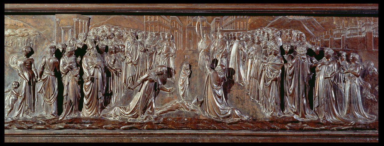 Aziz Zenobius Tapınağı, kabartma detayı, c.1432-42, 97641 bronz detayı by Lorenzo Ghiberti