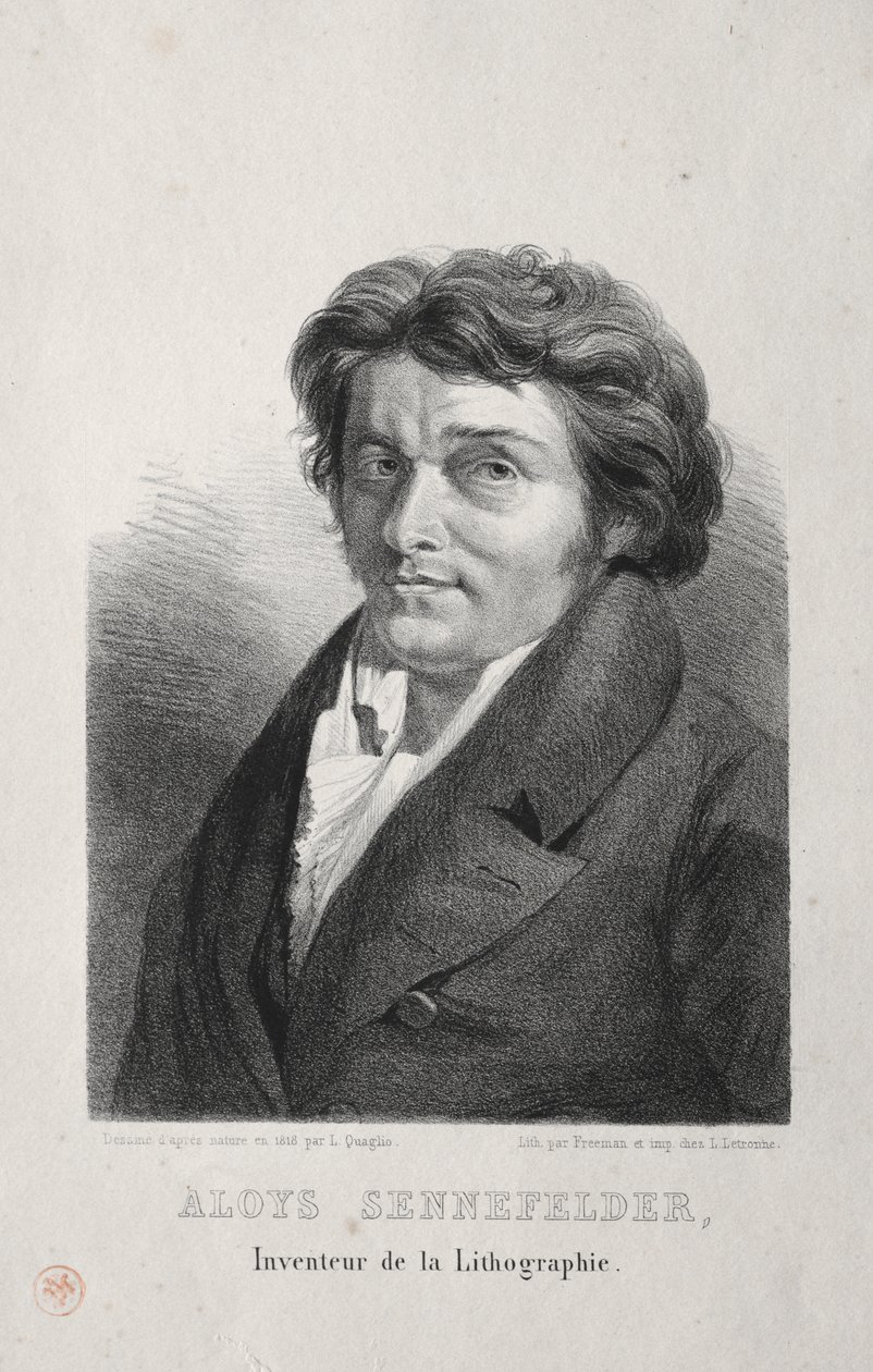 Aloys Senefelder by Lorenzo II Quaglio