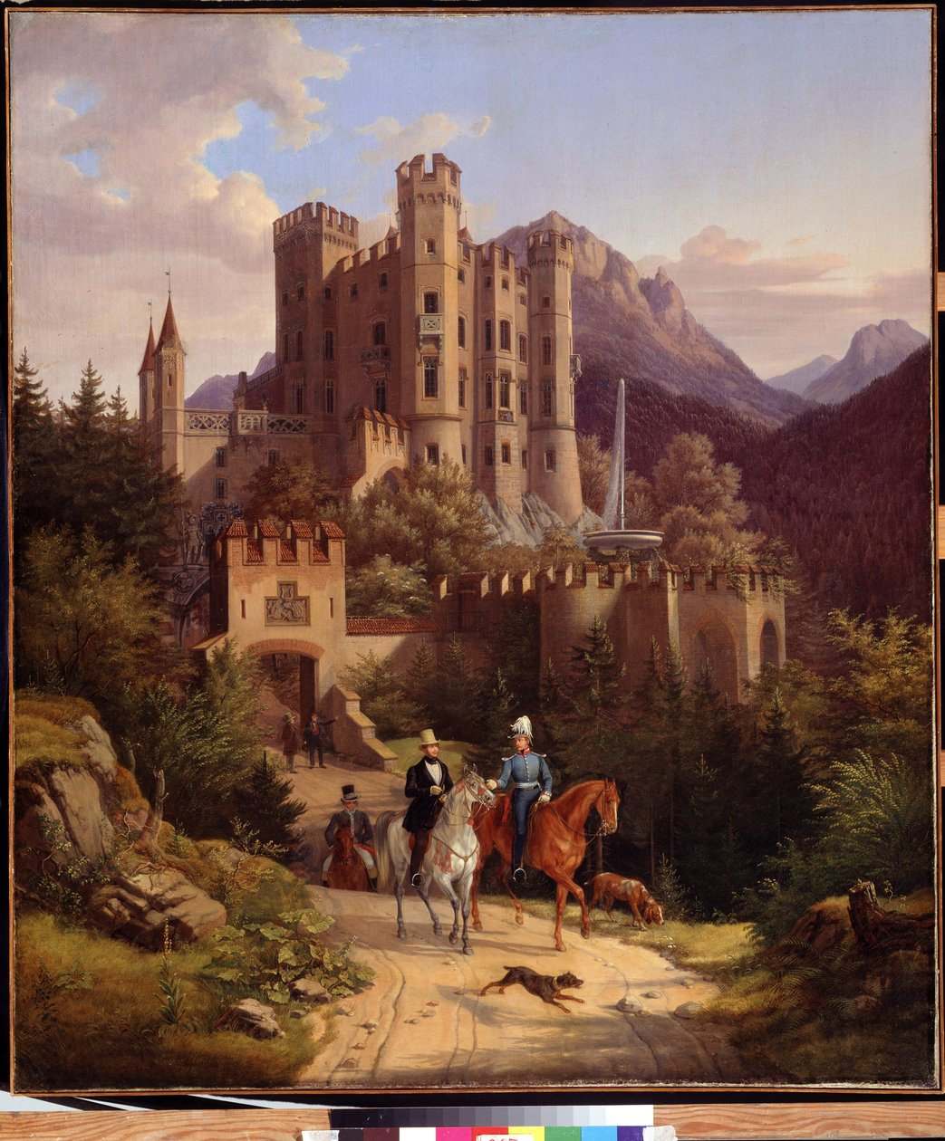 Veliaht Prens Maximilian ata biniyor, Hohenschwangau (Hohenschwangau
