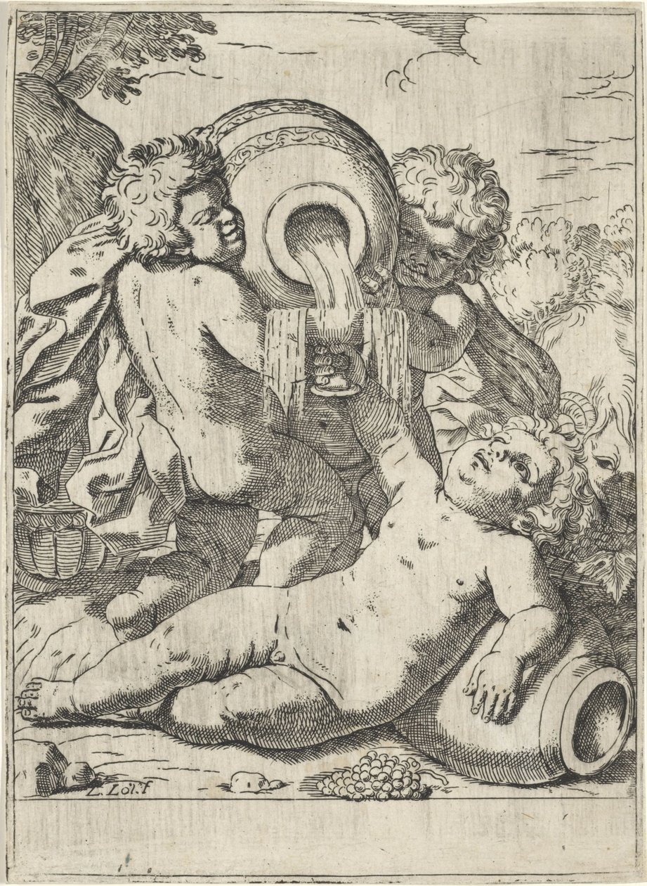 Üç çocuk Bacchanal by Lorenzo Loli