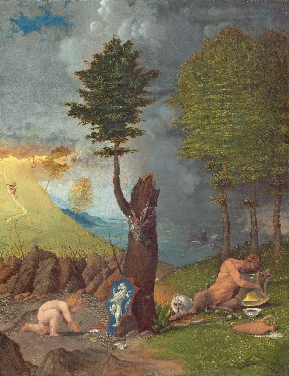 Erdem ve Kötülük Alegorisi by Lorenzo Lotto