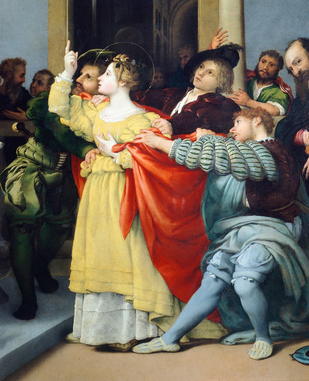 Yargıçtan Önce Saint Lucia veya Saint Lucia Altarpiece by Lorenzo Lotto