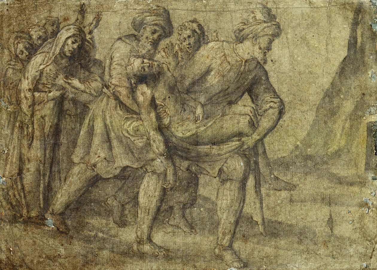 Mesih Mezara Taşındı, by Lorenzo Lotto
