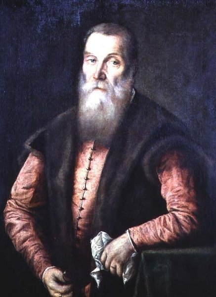 Sakallı Bir Adamın Portresi (tuval üzerine yağlı boya) by Lorenzo Lotto
