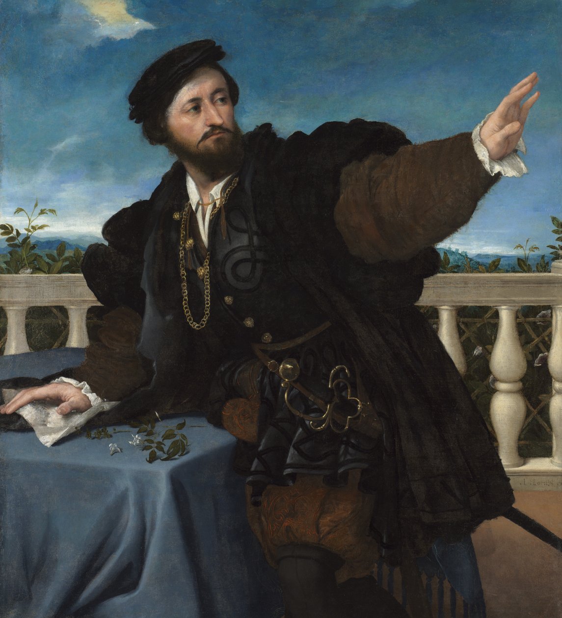 Bir Adamın Portresi, muhtemelen Girolamo Rosati, 1533-34 by Lorenzo Lotto