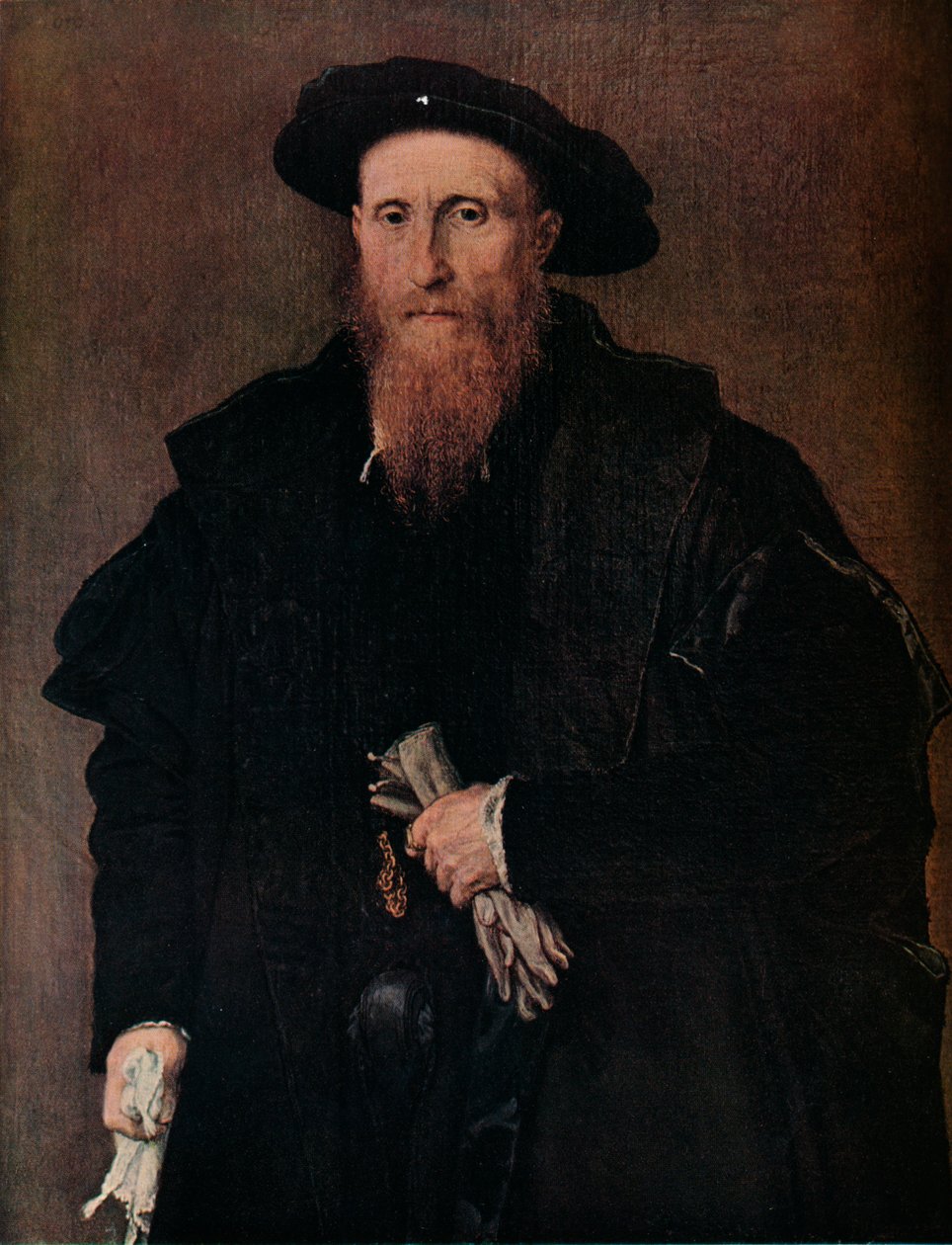 Eldivenli bir beyefendinin portresi, c1543 by Lorenzo Lotto