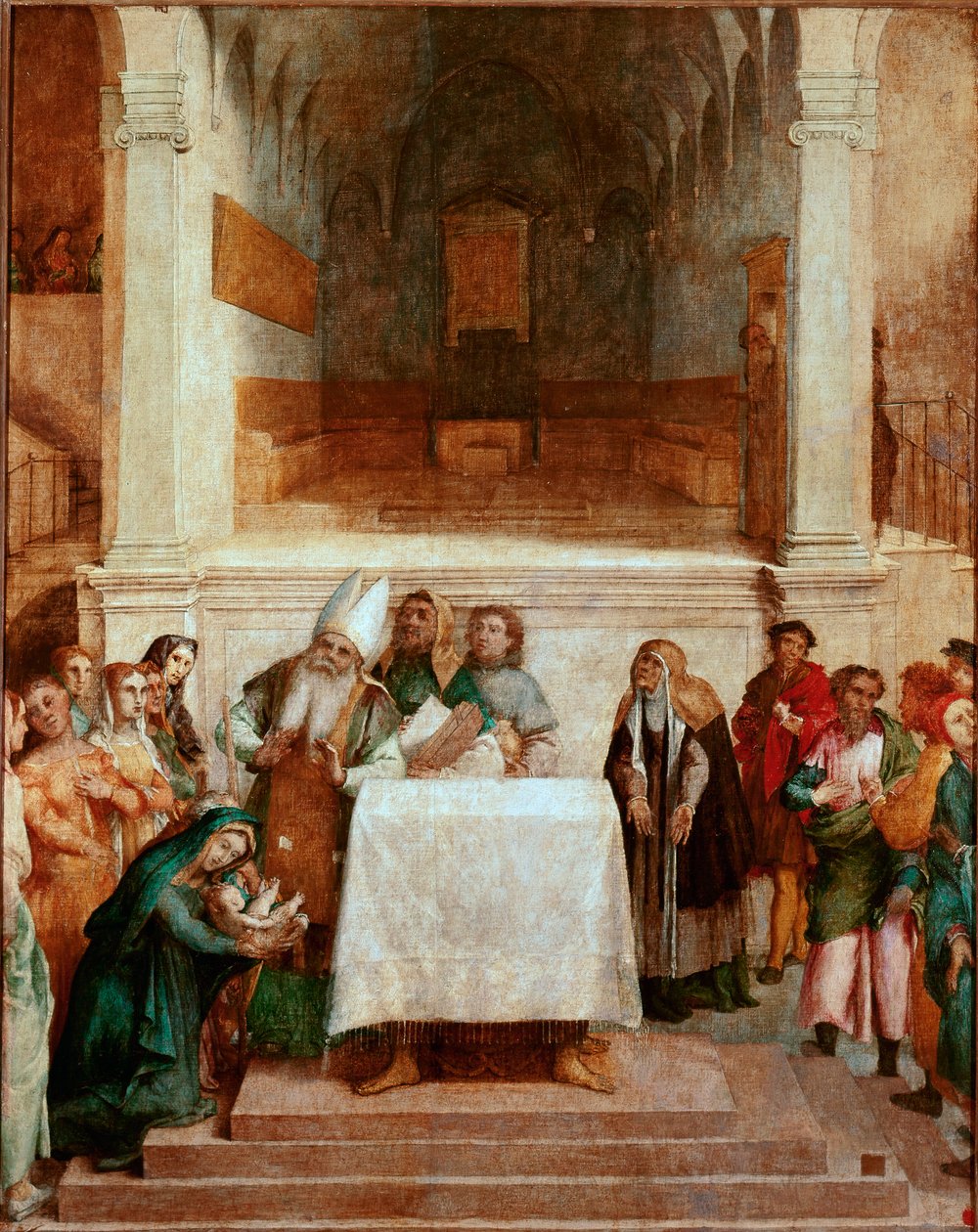 Tapınakta Sunum Tablosu Lorenzo Lotto (yaklaşık 1480-1556) 1554-1556 Dim. 170x157 cm Loreto, Palazzo Apostolico by Lorenzo Lotto