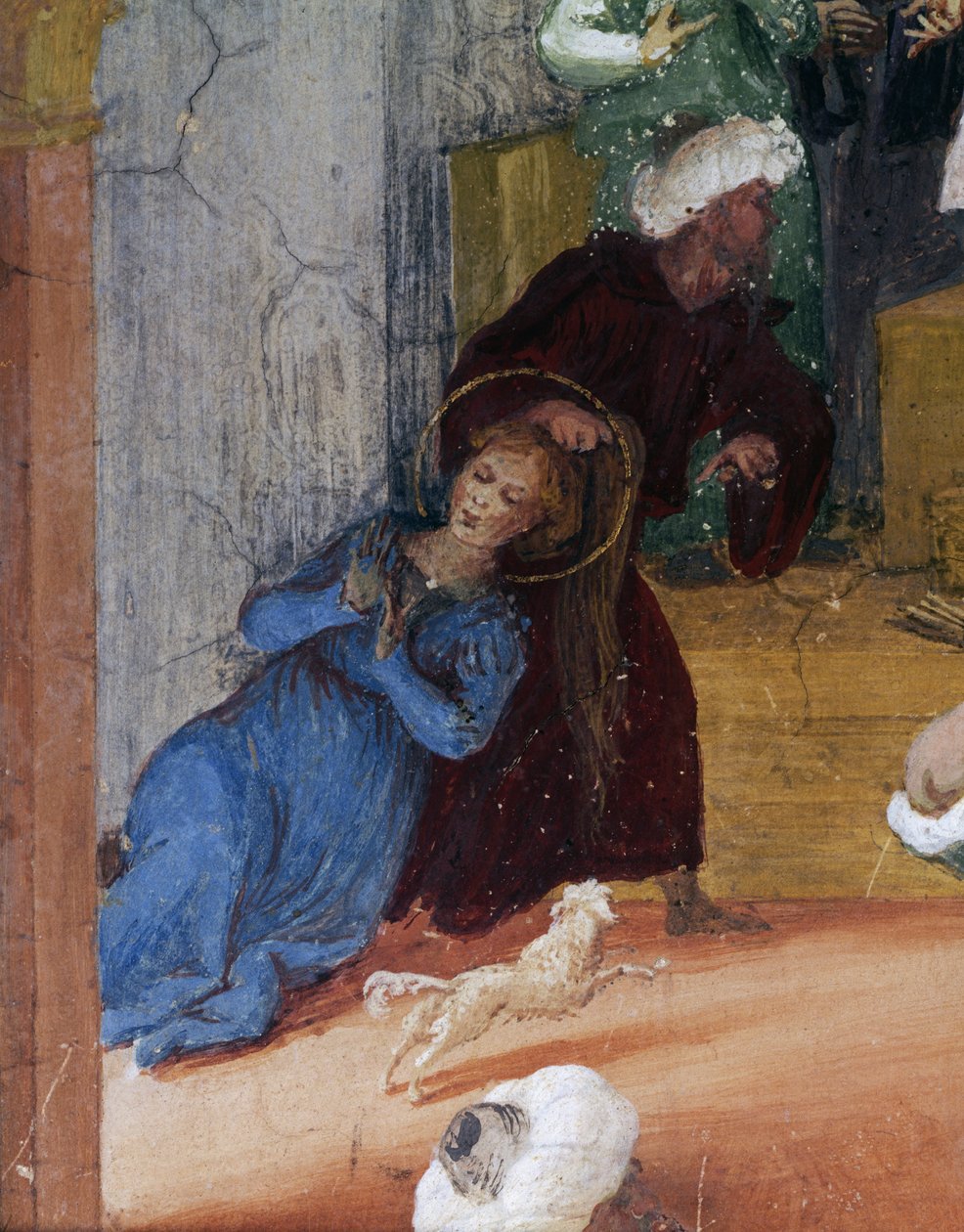 Santa Barbara sulh hakiminin önünde saçından sürükleniyor, Stories of Saint Barbara
