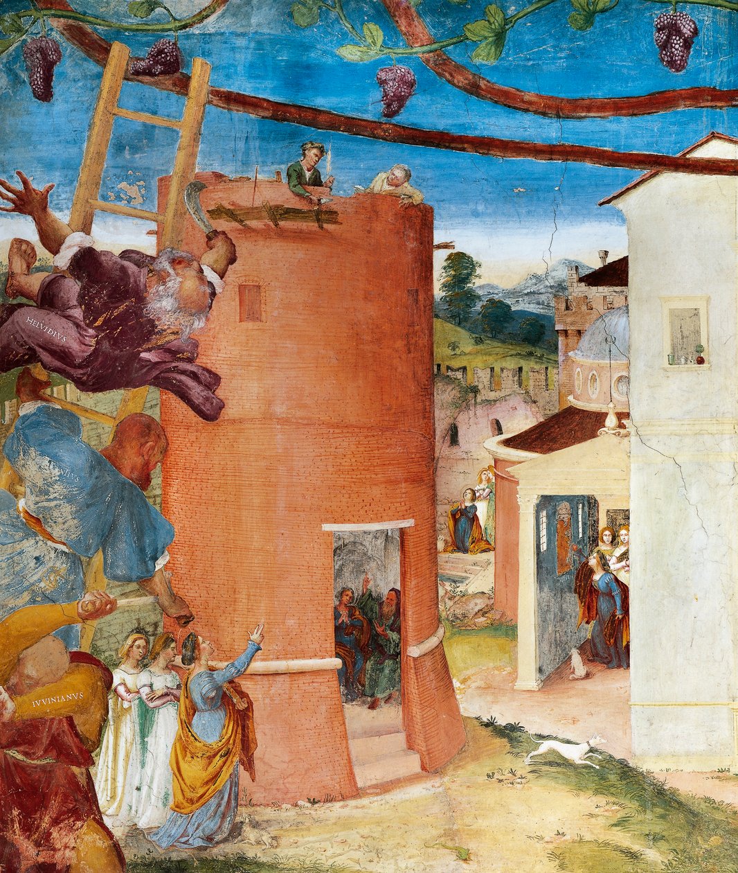 Kulede St Barbara, Christ-Vine ve Legend of Saint Barbara